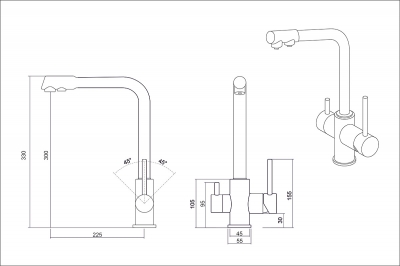 Смеситель Oulin OL-8073